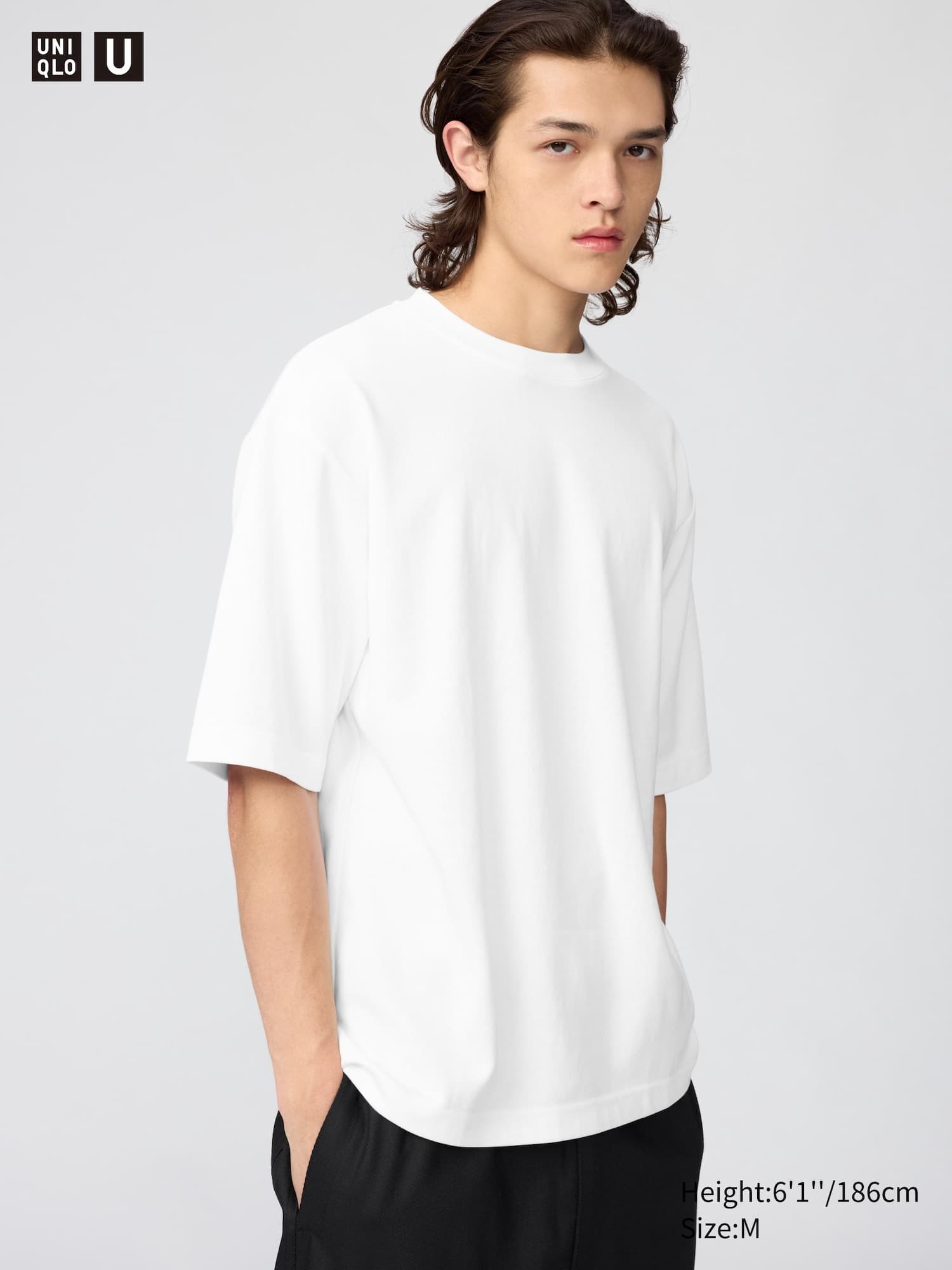 AIRism Cotton Oversized T-Shirt | Half-Sleeve